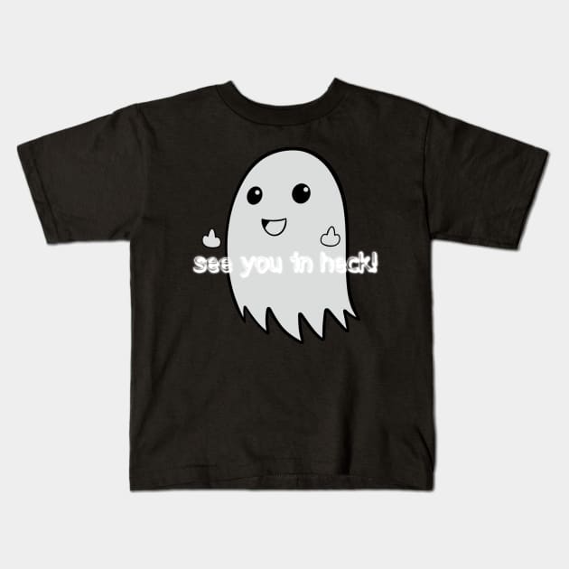 Heckin Boo Kids T-Shirt by Meowlentine